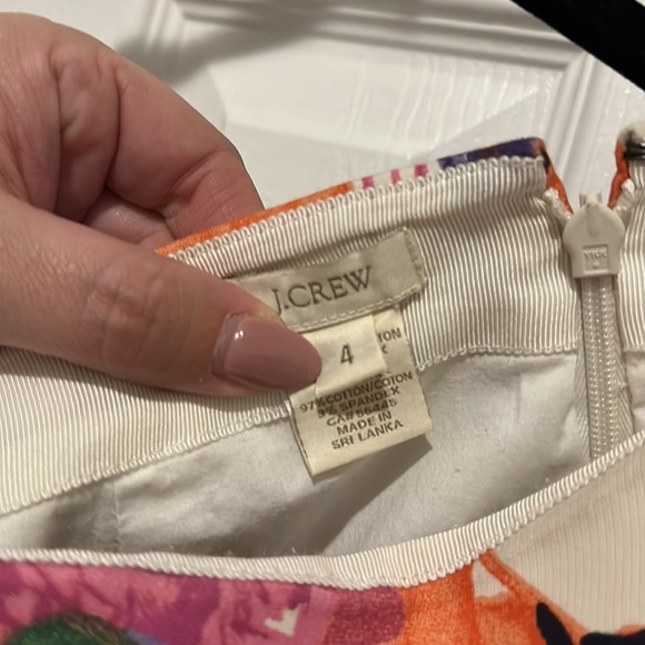 J. Crew Floral Pencil Skirt - Size 4 - Picture 2 of 5
